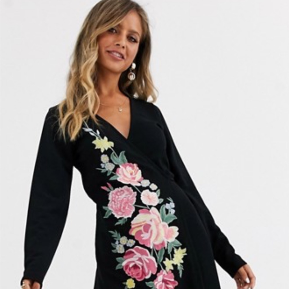 ASOS warm wrap dress